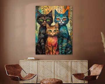 Katzen-Trio von PixelPrestige