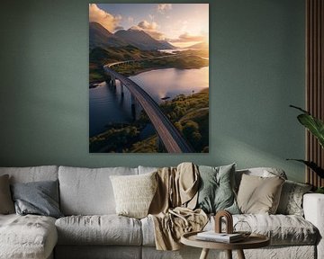 L'architecture à la rencontre de la nature : vue aérienne