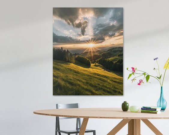 Example of the artwork in a room