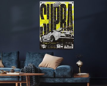 Zwart-gele Toyota Supra van Faiz KR