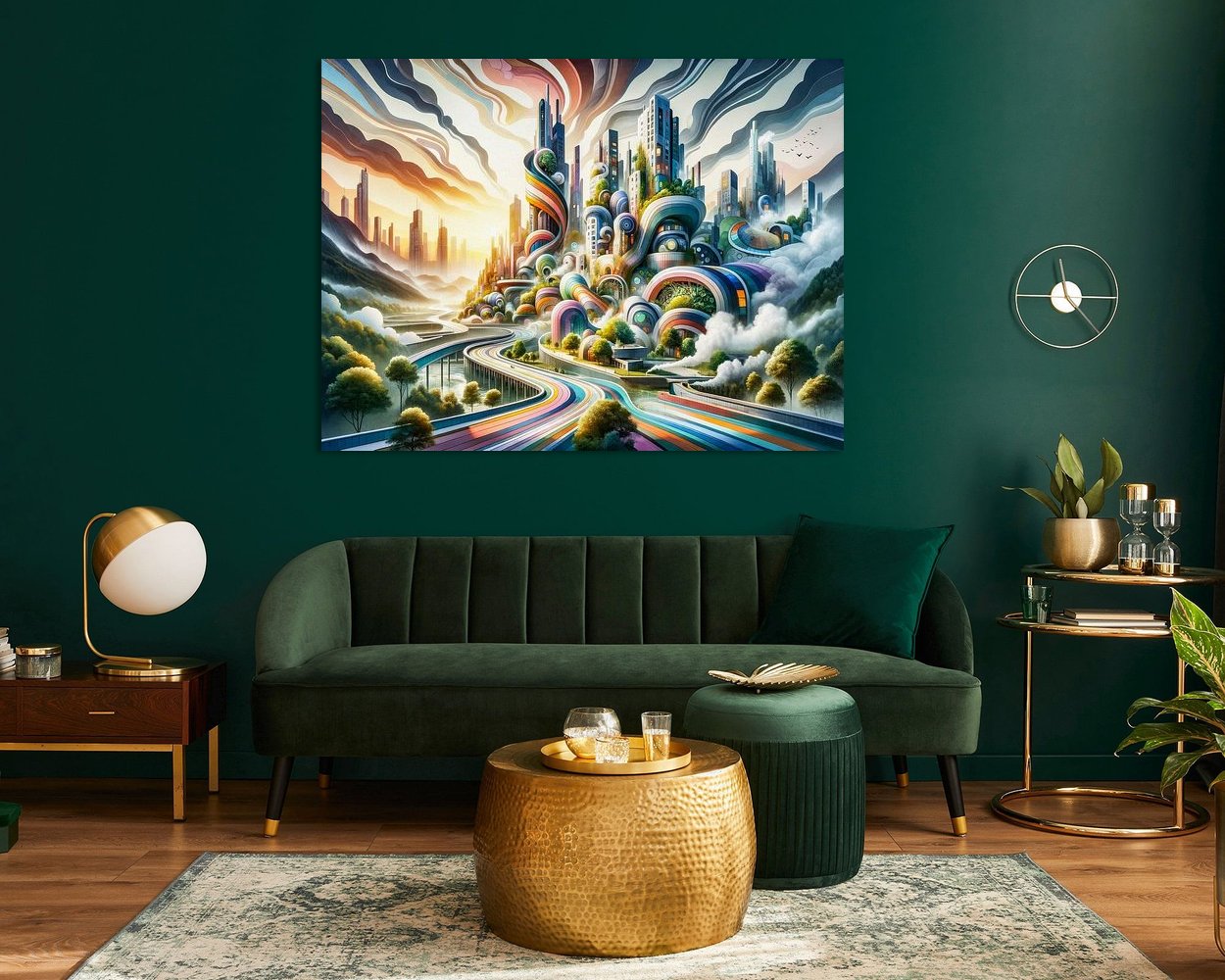 Example of the artwork in a room