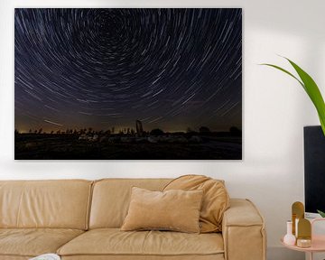 Circles in the night - star trails by Karla Leeftink