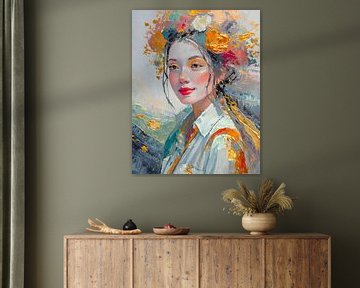 Yumi japonais : beauté de la soie et de l'or - 2 sur Pieternel Decoratieve Kunst