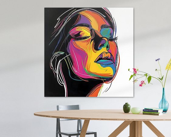 Example of the artwork in a room