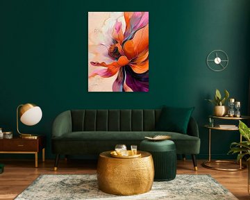 bloemen schilderij van PixelPrestige