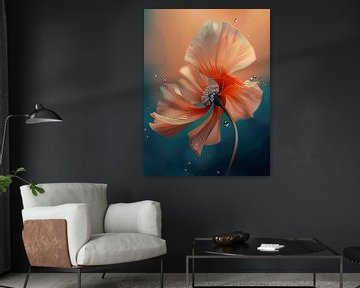 bloemen schilderij van PixelPrestige