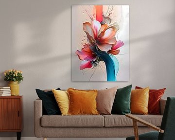 Bloemen schilderij van PixelPrestige