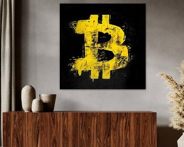 Bitcoin logo van PixelPrestige