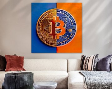 Bitcoin logo van PixelPrestige