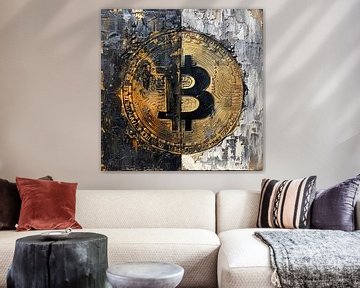 Bitcoin logo van PixelPrestige