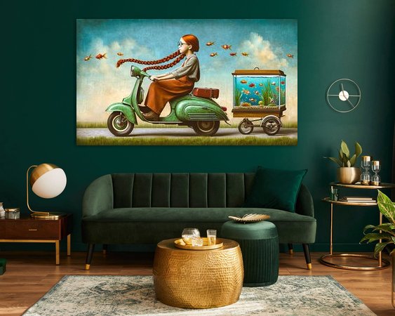 Example of the artwork in a room