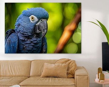 Portrait of a Spix's macaw in the wild by Animaflora PicsStock