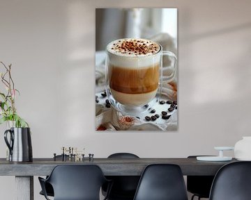 kop koffie of cappuccino drinken van Egon Zitter