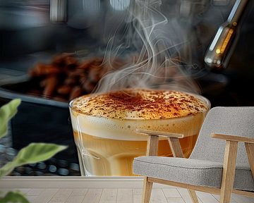 kop koffie of cappuccino drinken van Egon Zitter