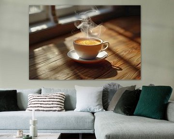 eine Tasse Kaffee oder Cappuccino