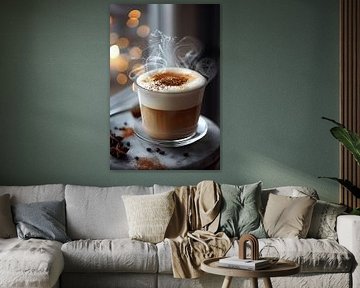 eine Tasse Kaffee oder Cappuccio