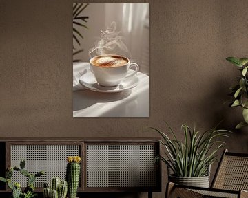 cup of coffee or cappuccino by Egon Zitter