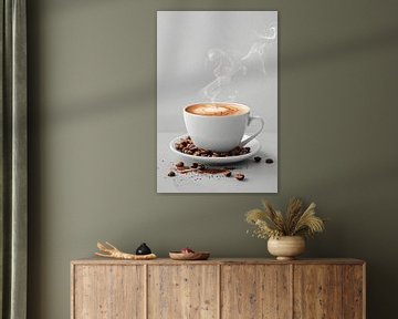 cup of coffee or cappuccino by Egon Zitter