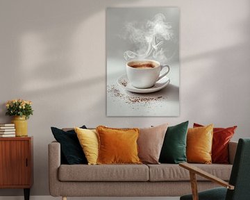 cup of coffee or cappuccino by Egon Zitter