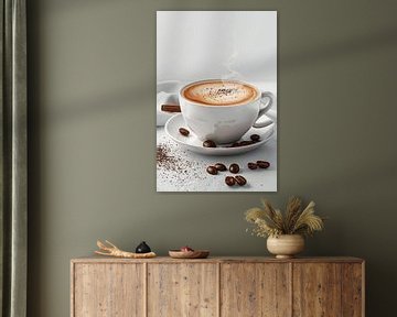 cup of coffee or cappuccino by Egon Zitter