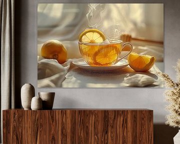 cup of tea with lemon by Egon Zitter