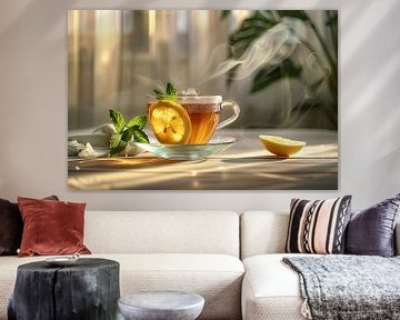 cup of tea with lemon by Egon Zitter