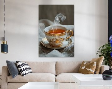 drink a cup of hot tea by Egon Zitter