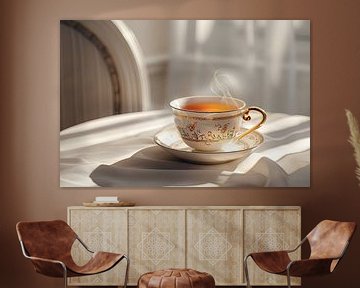 drink a cup of hot tea by Egon Zitter