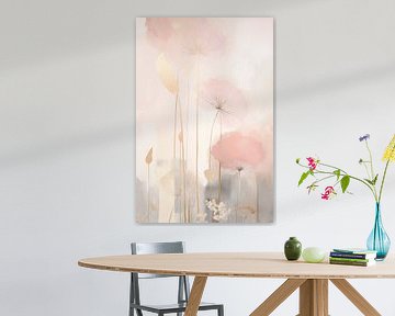 Japandi, Flowers in Pastel by Caroline Guerain