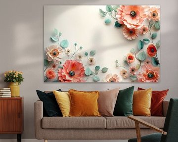 décoration florale sur Egon Zitter