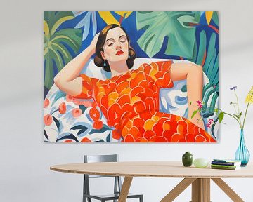 Matisse vrouw met zomerjurk van haroulita