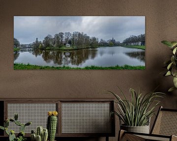 Panorama Cityscape Zwolle en couleur sur R Smallenbroek