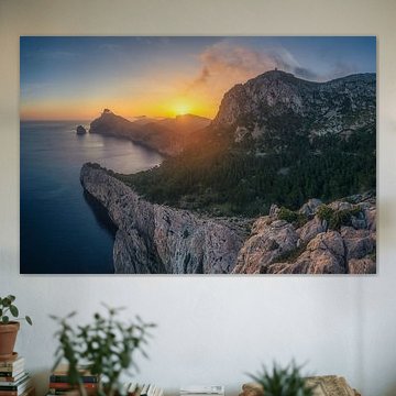 Spanien Mallorca Formentor Panorama Sonnenaufgang
