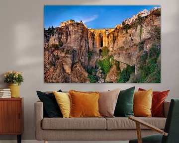 Ronda kloof in Andalusië, Spanje van Voss Fine Art Fotografie