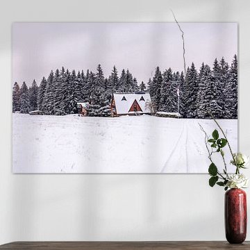 Erste Winterwanderung durch den verschneiten Thüringer Wald bei Tambach-Dietharz - Thüringen - Deutschland