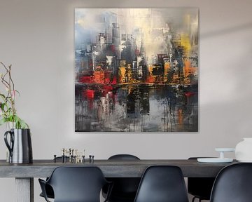 Skyline abstract van Koffie Zwart