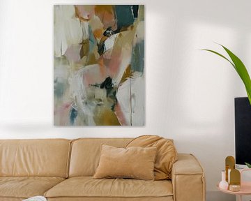 Modern and abstract in warm colours