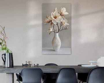 Vase avec magnolia sur Cafe Noir