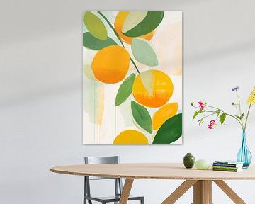 aquarelles oranges sur haroulita