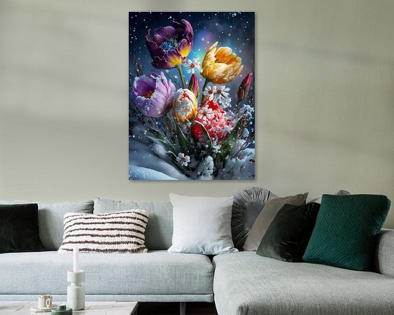 Example of the artwork in a room