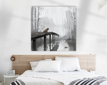 Example of the artwork in a room