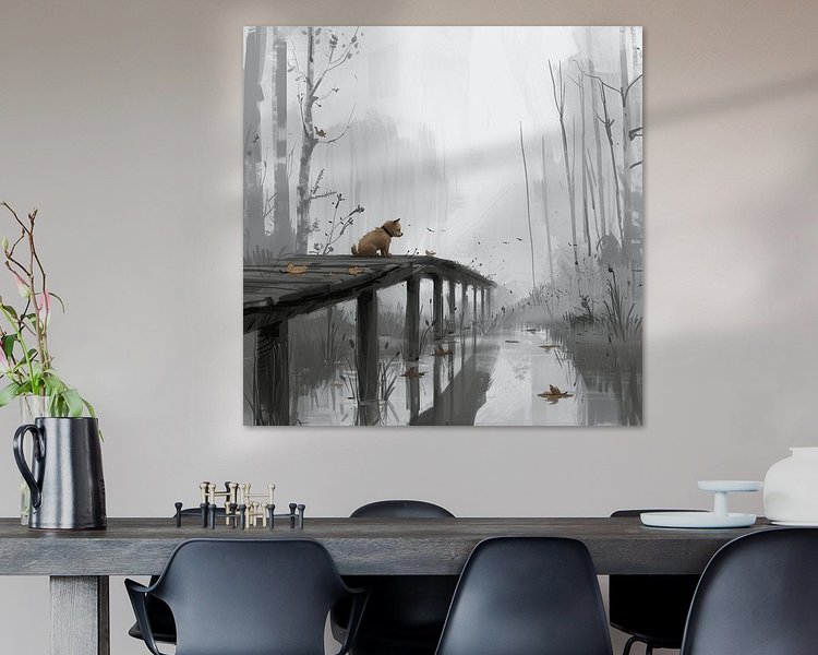 Example of the artwork in a room