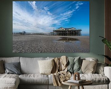 Coastal landscape St. Peter-Ording, North Sea by Karsten Rahn