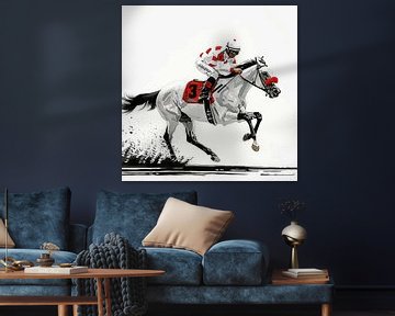 Speed Symphony - The Dance of Horse and Jockey by Karina Brouwer