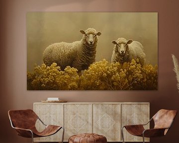 La beauté des moutons à Texel sur Karina Brouwer
