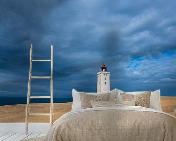 Vuurtoren Rubjerg Knude Fyr op de Deense kliffen