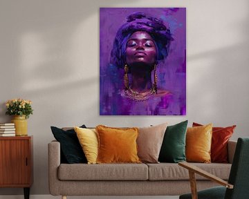 Purple African beauty by But First Framing