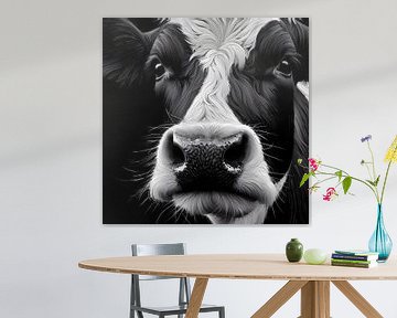 Porträt einer neugierigen Kuh