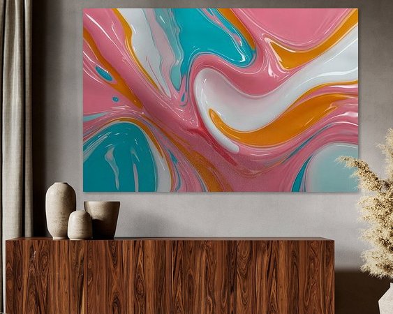 Example of the artwork in a room