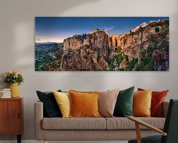 Paysage andalou près de la ville de Ronda en Espagne